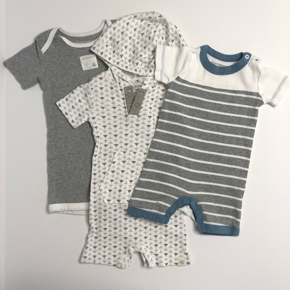 Set of 3 Burt’s Bees Bodysuit